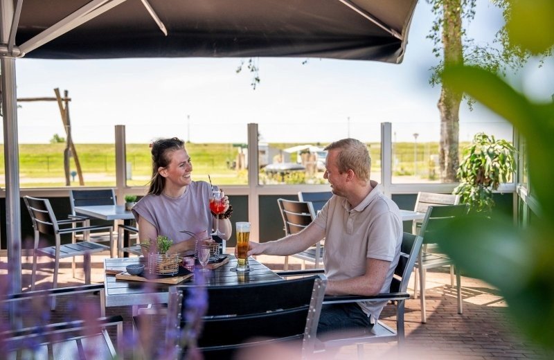 Vakantiepark met terras